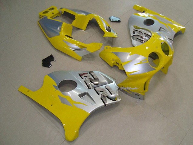 1990-1998 Gelb Silber Honda CBR250RR Motorrad Verkleidung 1990-1998 Gelb Silber Honda CBR250RR Motorrad Verkleidung