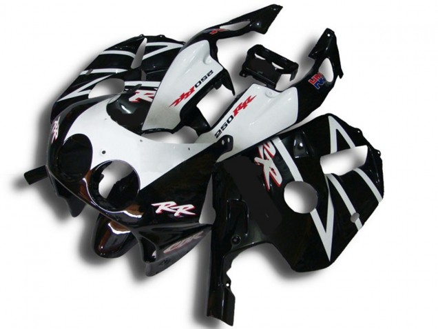 1990-1998 Schwarz Mit Floro Gelb Honda CBR250RR Motorrad Verkleidung