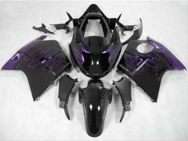 1996-2007 Dunkelviolett Flame Honda CBR1100XX Motorrad Verkleidung