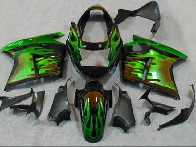 1996-2007 Grün Flamme Honda CBR1100XX Motorrad Verkleidung 1996-2007 Grün Flamme Honda CBR1100XX Motorrad Verkleidung