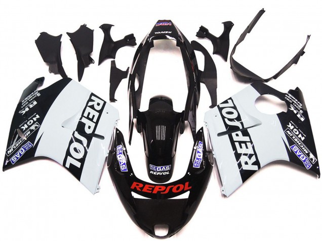 1996-2007 Weiß Repsol Glanz Honda CBR1100XX Motorrad Verkleidung 1996-2007 Weiß Repsol Glanz Honda CBR1100XX Motorrad Verkleidung
