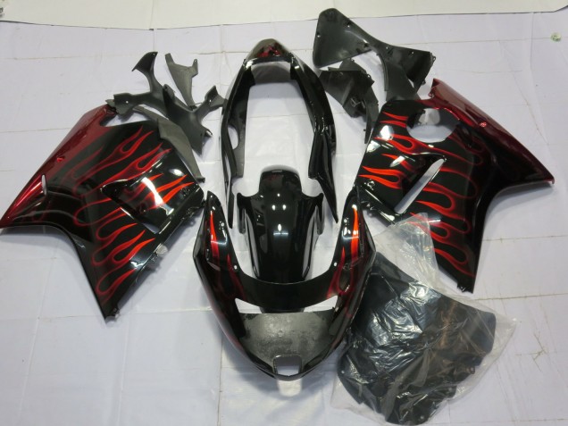 1996-2007 Rot Glänzend Flamme Honda CBR1100XX Motorrad Verkleidung 1996-2007 Rot Glänzend Flamme Honda CBR1100XX Motorrad Verkleidung