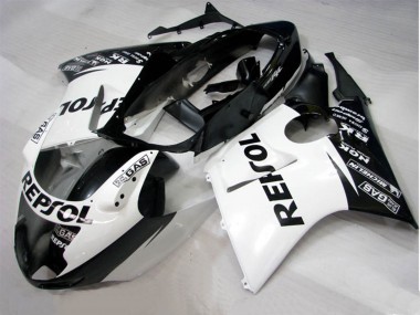 1996-2007 Schwarz Weiß Repsol Honda CBR1100XX Motorrad Verkleidung