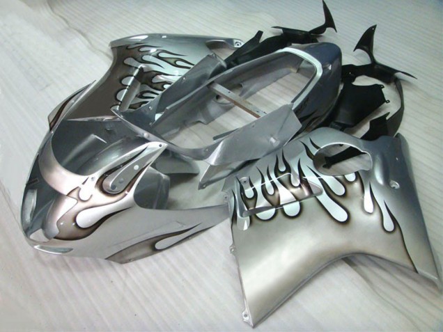 1996-2007 Silber Flamme Honda CBR1100XX Motorrad Verkleidung