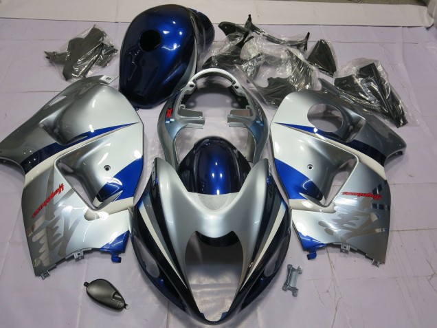 1997-2007 Blau & Silber Suzuki GSXR 1300 Motorrad Verkleidung 1997-2007 Blau & Silber Suzuki GSXR 1300 Motorrad Verkleidung