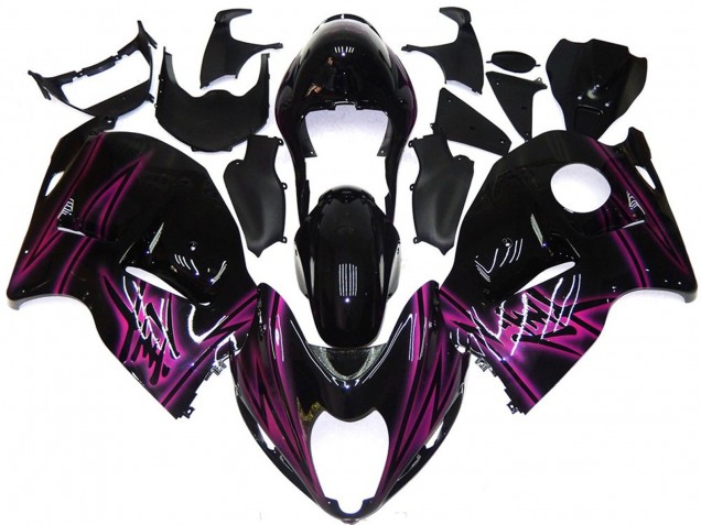 1997-2007 Custom Schwarz Gloss Mit Pink Suzuki GSXR 1300 Motorrad Verkleidung 1997-2007 Custom Schwarz Gloss Mit Pink Suzuki GSXR 1300 Motorrad Verkleidung
