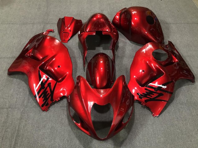 1997-2007 Feuerrot Glänzend Suzuki GSXR 1300 Motorrad Verkleidung