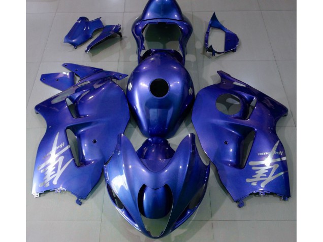 1997-2007 Glänzend Blau & Silber Logo Suzuki GSXR 1300 Motorrad Verkleidung 1997-2007 Glänzend Blau & Silber Logo Suzuki GSXR 1300 Motorrad Verkleidung