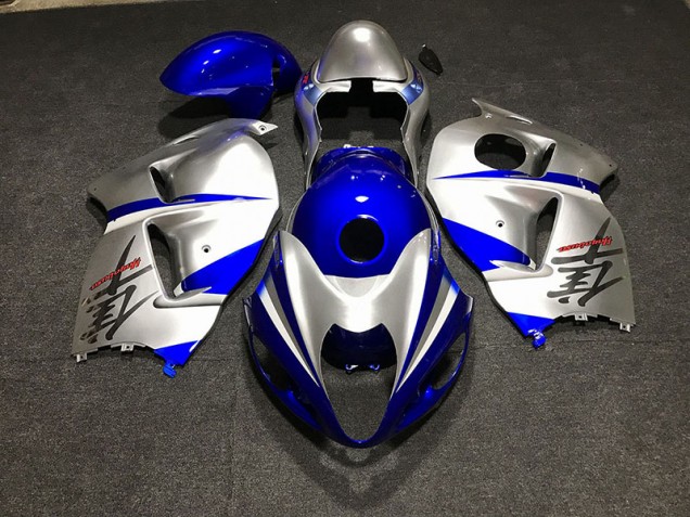 1997-2007 Glänzend Blau & Silber Suzuki GSXR 1300 Motorrad Verkleidung 1997-2007 Glänzend Blau & Silber Suzuki GSXR 1300 Motorrad Verkleidung
