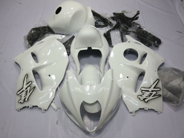 1997-2007 Glänzend Weiß Suzuki GSXR 1300 Motorrad Verkleidung 1997-2007 Glänzend Weiß Suzuki GSXR 1300 Motorrad Verkleidung
