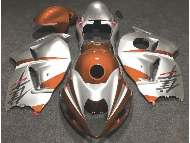 1997-2007 Glanzorange & Silber Suzuki GSXR 1300 Motorrad Verkleidung 1997-2007 Glanzorange & Silber Suzuki GSXR 1300 Motorrad Verkleidung
