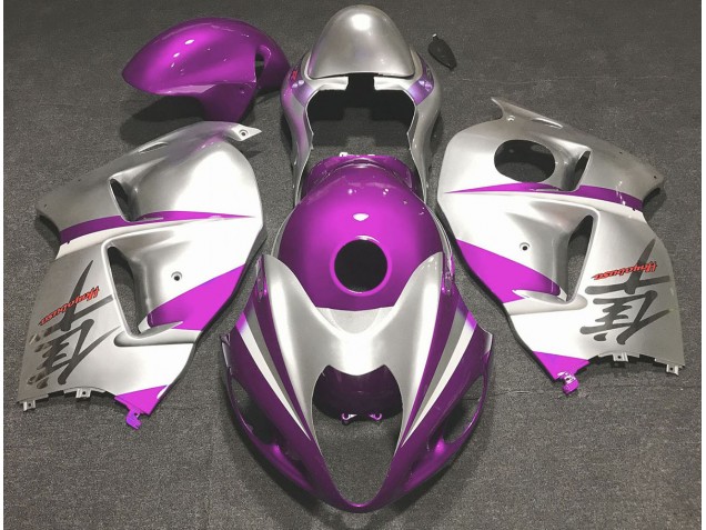 1997-2007 Glanzrosa & Silber Suzuki GSXR 1300 Motorrad Verkleidung 1997-2007 Glanzrosa & Silber Suzuki GSXR 1300 Motorrad Verkleidung