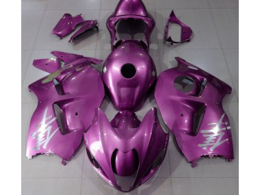 1997-2007 Glanzrosa & Silbernes Logo Suzuki GSXR 1300 Motorrad Verkleidung