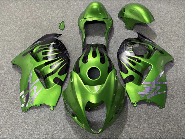 1997-2007 Grün & Schwarz Suzuki GSXR 1300 Motorrad Verkleidung