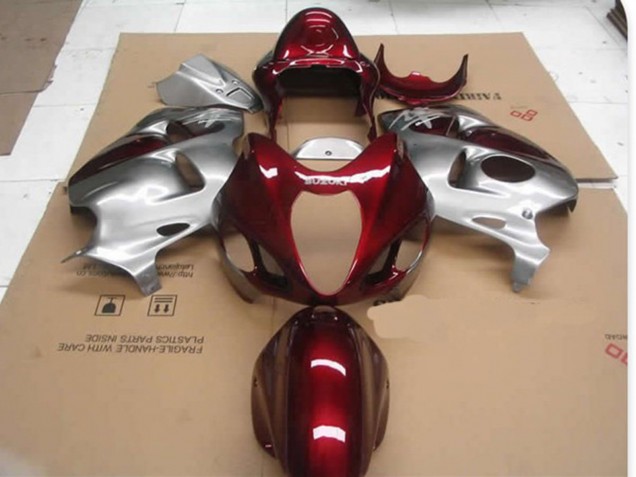 1997-2007 Rot D-Silber Suzuki GSXR 1300 Motorrad Verkleidung 1997-2007 Rot D-Silber Suzuki GSXR 1300 Motorrad Verkleidung