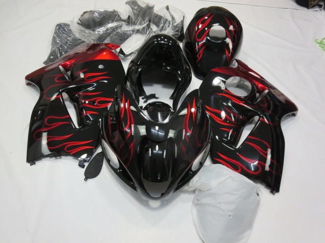 1997-2007 Rot Flamme Suzuki GSXR 1300 Motorrad Verkleidung 1997-2007 Rot Flamme Suzuki GSXR 1300 Motorrad Verkleidung