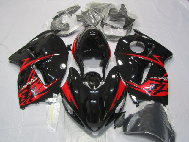 1997-2007 Rot & Schwarz Glänzend Suzuki GSXR 1300 Motorrad Verkleidung 1997-2007 Rot & Schwarz Glänzend Suzuki GSXR 1300 Motorrad Verkleidung