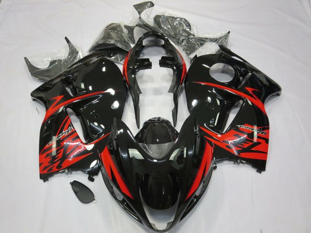 1997-2007 Rot & Schwarz Suzuki GSXR 1300 Motorrad Verkleidung 1997-2007 Rot & Schwarz Suzuki GSXR 1300 Motorrad Verkleidung