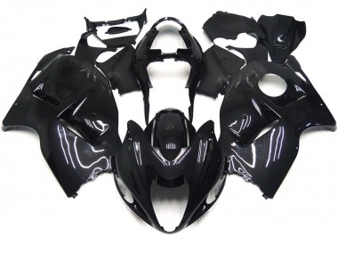 1997-2007 Schlichte Glanz Schwarz Suzuki GSXR 1300 Motorrad Verkleidung