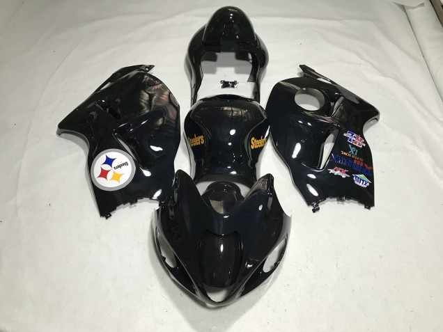 1997-2007 Teamlogo In Schwarz Glänzend Suzuki GSXR 1300 Motorrad Verkleidung 1997-2007 Teamlogo In Schwarz Glänzend Suzuki GSXR 1300 Motorrad Verkleidung