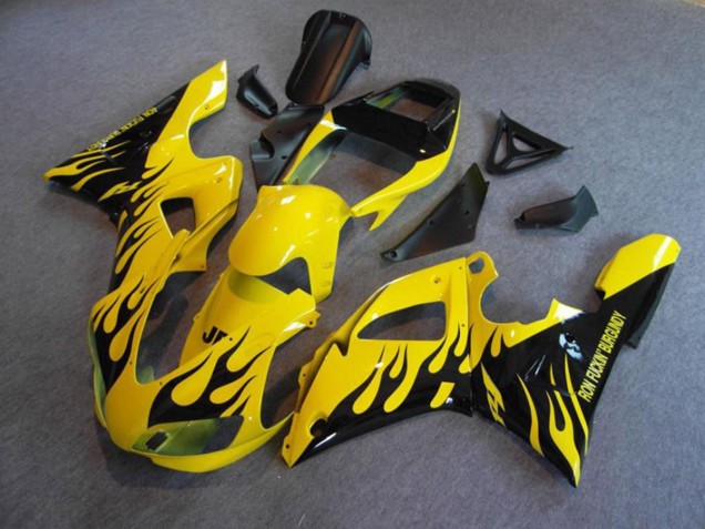 1998-1999 Gelb Flamme Yamaha R1 Motorrad Verkleidung 1998-1999 Gelb Flamme Yamaha R1 Motorrad Verkleidung