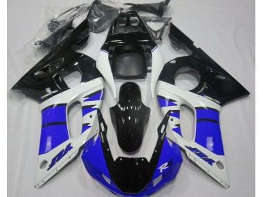 1998-2002 Glänzend Blau & Schwarz Yamaha R6 Motorrad Verkleidung