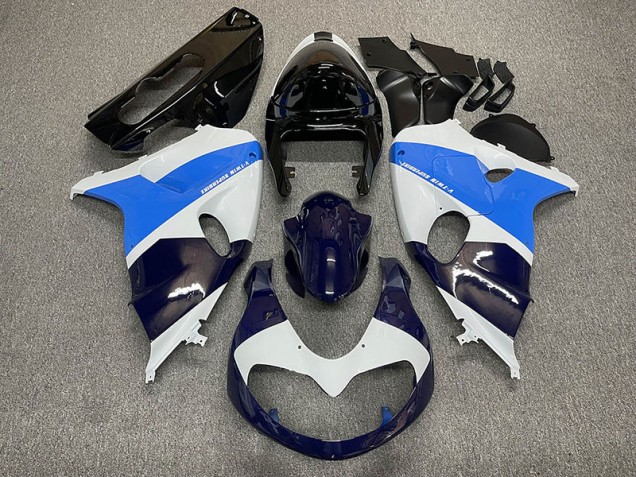 1998-2003 Glänzend Weiß & Blau Suzuki TL1000R Motorrad Verkleidung