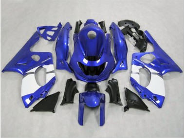 1998-2007 Glänzend Blau & Weiß Yamaha YZF600 Motorrad Verkleidung