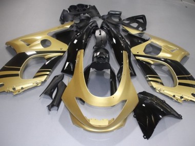 1998-2007 Glänzend Gold & Schwarz Yamaha YZF600 Motorrad Verkleidung