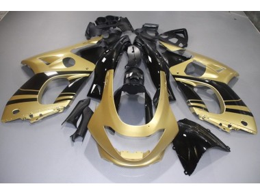 1998-2007 Glänzend Gold & Schwarz Yamaha YZF600 Motorrad Verkleidung