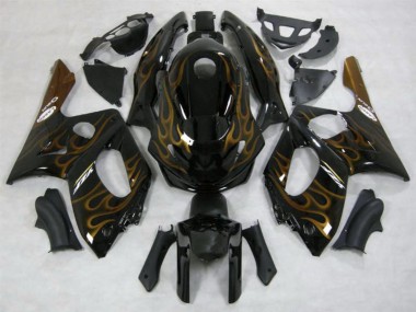 1998-2007 Gold Flamme Glänzend Yamaha YZF600 Motorrad Verkleidung