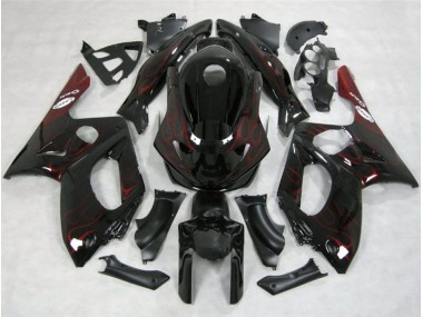 1998-2007 Rot Flamme Yamaha YZF600 Motorrad Verkleidung