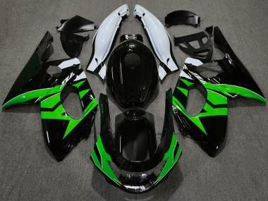 1998-2007 Schwarz-Grün Glänzend & Glänzend Weiß Yamaha YZF600 Motorrad Verkleidung