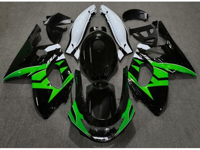 1998-2007 Schwarz-Grün Glänzend & Glänzend Weiß Yamaha YZF600 Motorrad Verkleidung 1998-2007 Schwarz-Grün Glänzend & Glänzend Weiß Yamaha YZF600 Motorrad Verkleidung