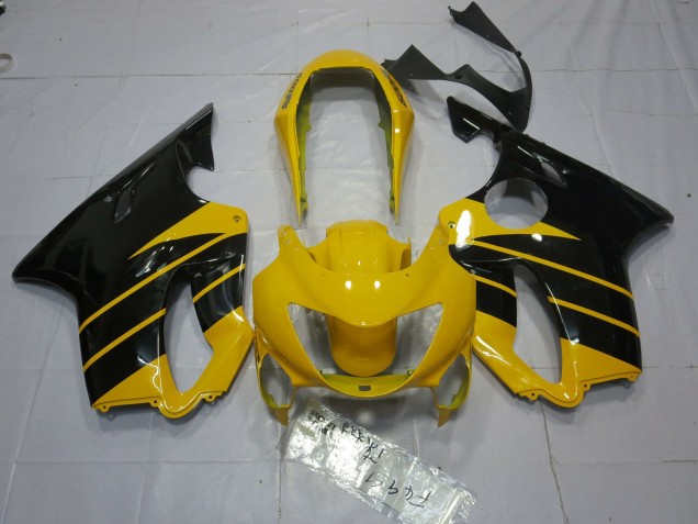 1999-2000 Glänzendes Gelb & Schwarz Honda CBR600 F4 Motorrad Verkleidung