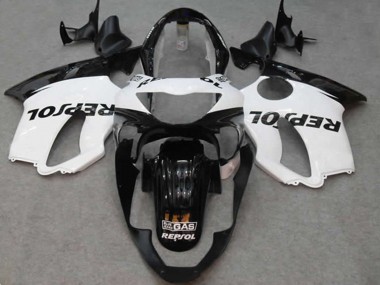 1999-2000 Weiß Repsol Honda CBR600 F4 Motorrad Verkleidung