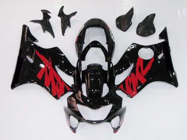 1999-2000 Schwarz Rot Glänzend Aufkleber Honda CBR600 F4 Motorrad Verkleidung 1999-2000 Schwarz Rot Glänzend Aufkleber Honda CBR600 F4 Motorrad Verkleidung