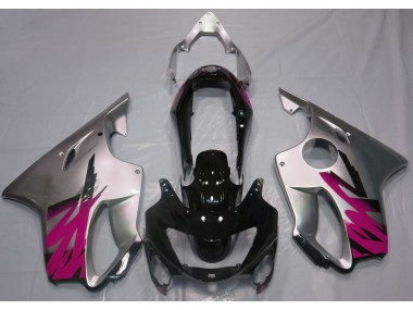 1999-2000 Silber Glänzend & Rosa Honda CBR600 F4 Motorrad Verkleidung