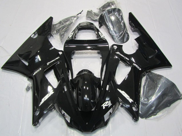 2000-2001 Schwarz Glänzend Yamaha R1 Motorrad Verkleidung 2000-2001 Schwarz Glänzend Yamaha R1 Motorrad Verkleidung