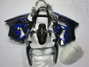 2000-2002 Blaue Flamme Kawasaki ZX6R Motorrad Verkleidung