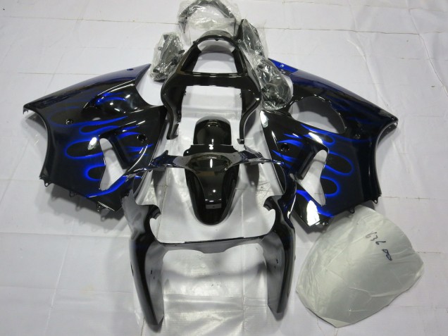 2000-2002 Blaue Flamme Kawasaki ZX6R Motorrad Verkleidung 2000-2002 Blaue Flamme Kawasaki ZX6R Motorrad Verkleidung
