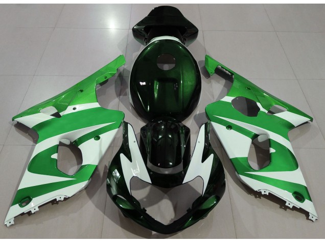 2000-2002 Dunkelgrün Suzuki GSXR 1000 Motorrad Verkleidung