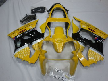 2000-2002 Gelb Elf Kawasaki ZX6R Motorrad Verkleidung
