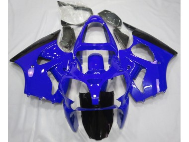 2000-2002 Glänzend Blau & Schwarz Kawasaki ZX6R Motorrad Verkleidung