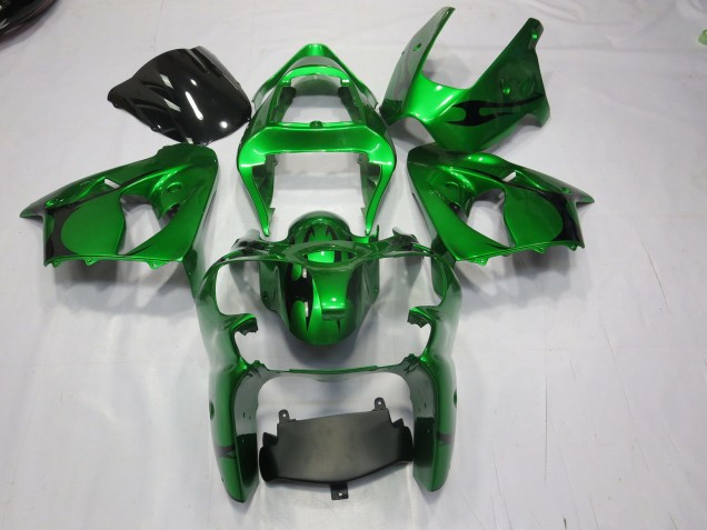 2000-2002 Grün Kawasaki ZX6R Motorrad Verkleidung 2000-2002 Grün Kawasaki ZX6R Motorrad Verkleidung