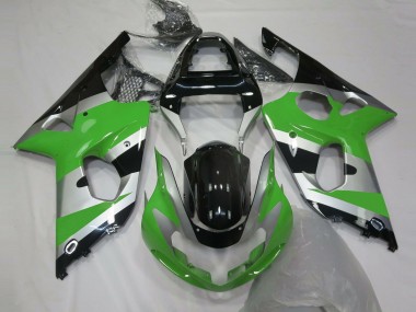 2000-2002 Grün Silber OEM Stil Suzuki GSXR 1000 Motorrad Verkleidung