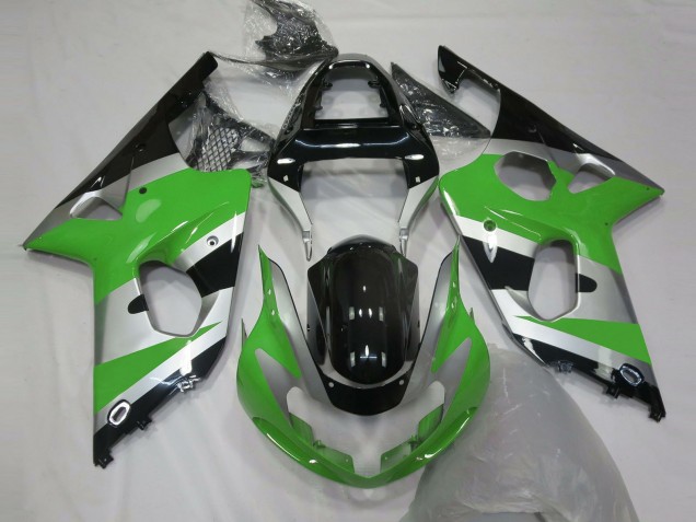 2000-2002 Grün Silber OEM Stil Suzuki GSXR 1000 Motorrad Verkleidung 2000-2002 Grün Silber OEM Stil Suzuki GSXR 1000 Motorrad Verkleidung