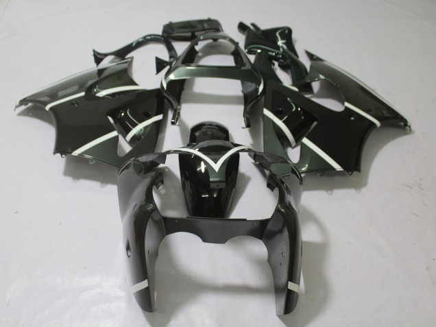 2000-2002 Metallic Grau & Schwarz Kawasaki ZX6R Motorrad Verkleidung 2000-2002 Metallic Grau & Schwarz Kawasaki ZX6R Motorrad Verkleidung