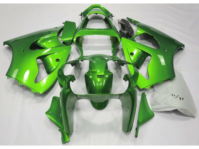 2000-2002 Metallic Grün Kawasaki ZX6R Motorrad Verkleidung 2000-2002 Metallic Grün Kawasaki ZX6R Motorrad Verkleidung