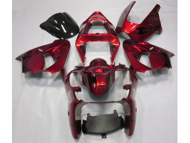 2000-2002 Metallic Rot Kawasaki ZX6R Motorrad Verkleidung